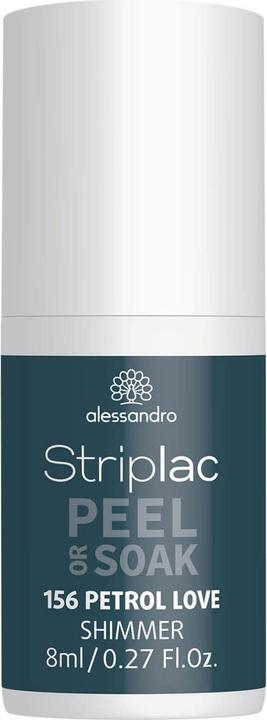 Actual product image Alessandro Striplac Peel or Soak - Petrol Love (156 Petrol Love, Peelable nail polish)