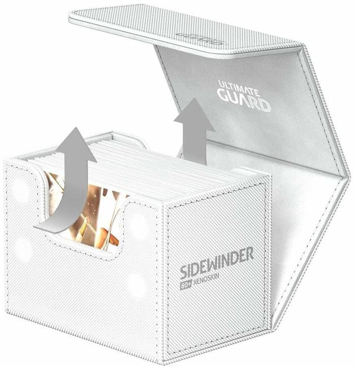 Produktbild Ultimate Guard Kartenbox XenoSkin Sidewinder Monocolor 80+ Weiss