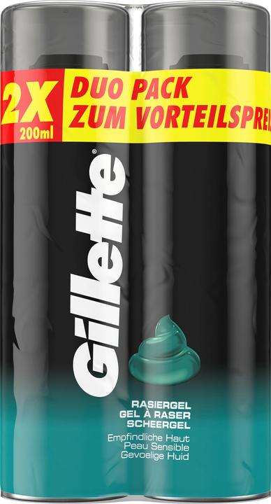 Gillette Classic Empfindliche Haut Duo (200 ml, Rasiergel)