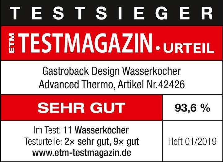 Immagine prodotto Gastroback Avanzato (1.70 l, Spina UE)