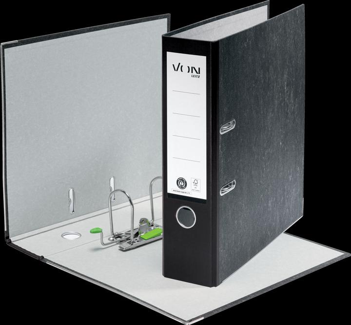 Image du produit von Hallers Classeur 8 cm, Noir (A4, 80 mm, 1 pièce(s))