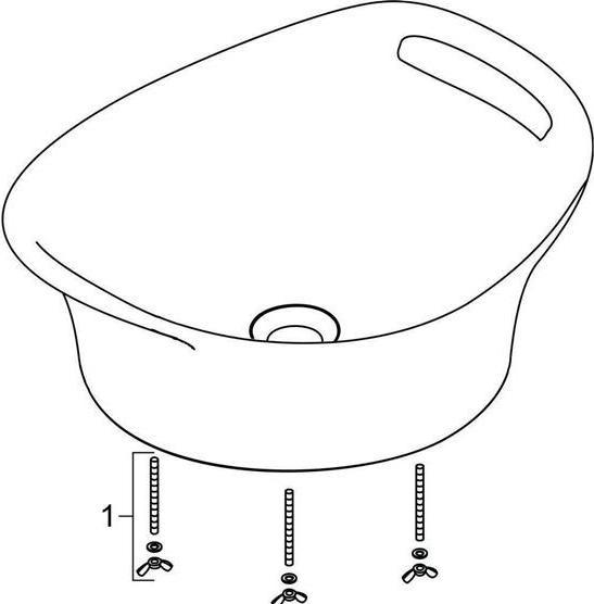 Actual product image Axor URQUIOLA wash basin Countertop basin 511mm alpine white (427 mm, 511 mm)