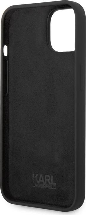 Actual product image Karl Lagerfeld Hard Cover Silicone Karl and Choupette Magsafe Black, for iPhone 14, KLHMP14SSSKCK (Apple iPhone 14)