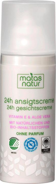 Image du produit Matas Crème pour le visage Nature 24H à l'aloe vera bio et à la vitamine E (50 ml, Crème 24h)