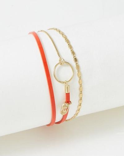 Immagine prodotto Flowers Forzoé Bracciale Tabatha - Piastra In Ottone - Vera Pelle (Piastra in ottone)