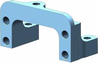 Image du produit Tamiya TA06 ALU Damper Stay Mount (Châssis STD)