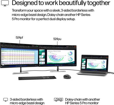 Actual product image HP 524pu (1920 x 1080 pixels, 23.80")