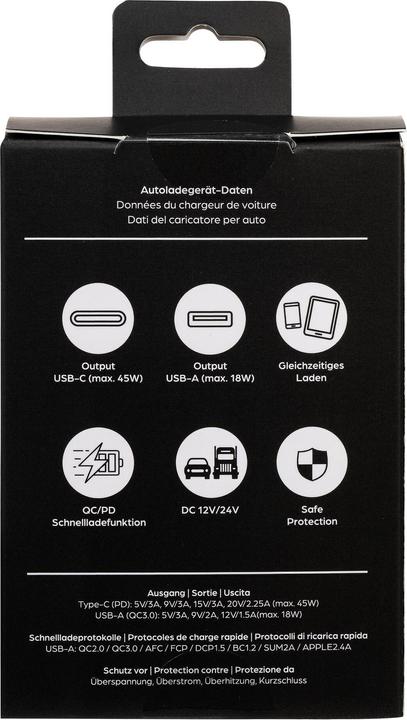 Image du produit Onit Autoladegerät Dual 63 W PD, Stromanschluss Seite A