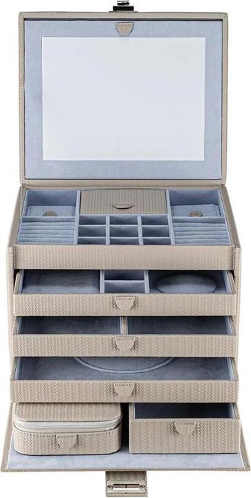 Windrose 803955.07 - Jewellery case XL with travel case Corbello taupe