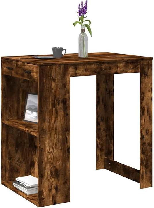 Produktbild VidaXL Bartisch Stehtisch Tresentisch Küchentisch Räuchereiche Holzwerkstoff