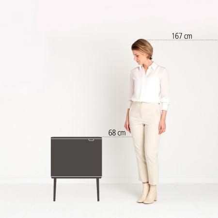 Produktbild Brabantia Mülleimer Bo Touch Bin Pine Green, 3 x 11 L (33 l)