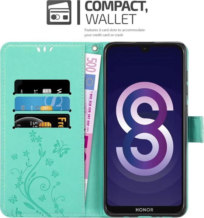 Productafbeelding Cadorabo Bloemen Boekomslag (Huawei Y5 (2019), Honor 8s)