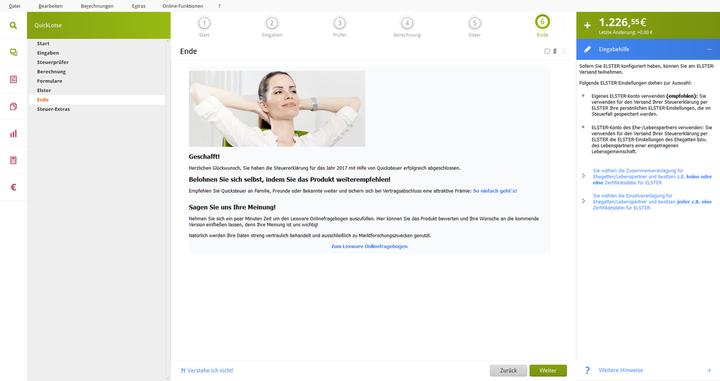 Produktbild Lexware QuickSteuer 2023 1 license(s) (1 User, 12 Monate)