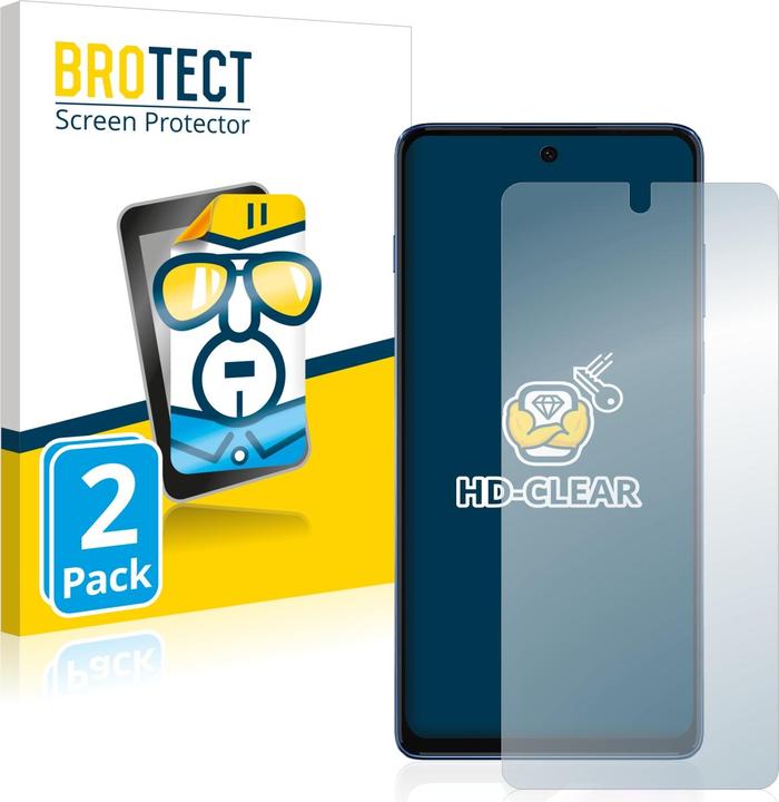 Produktbild BROTECT Schutzfolie Displayschutz Klar (2 Stück, Motorola Moto G200 5G)