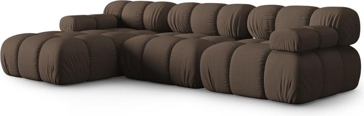 Image du produit Micadoni Canapé D'Angle Gauche Modulaire, "Bellis", 4 Places, 282x155x70Fabriqué en Europe (Canapé d'angle)