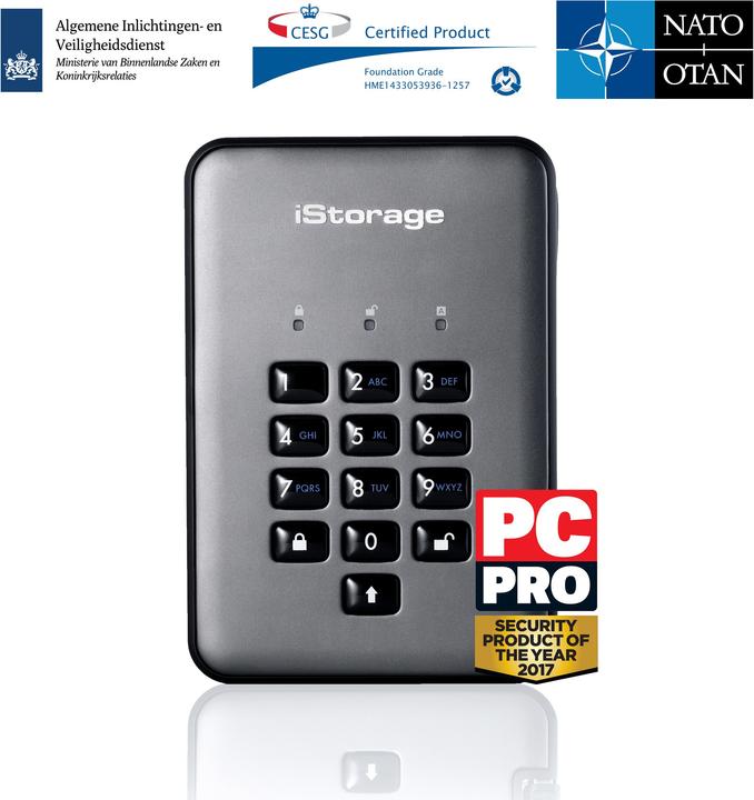 Image du produit iStorage diskAshur Pro2 SSD 16TB (16000 Go)