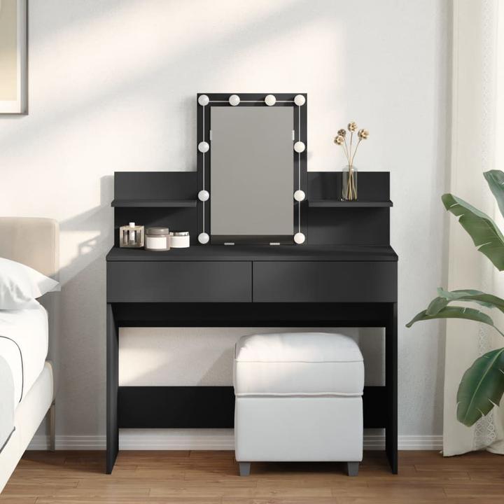 Actual product image VidaXL Dressing table with LED lighting (100 x 40 x 130 cm)