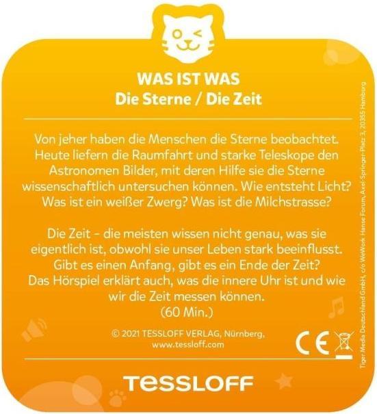 Actual product image Tigermedia Tigercard- What is what: The stars/ The time (German)