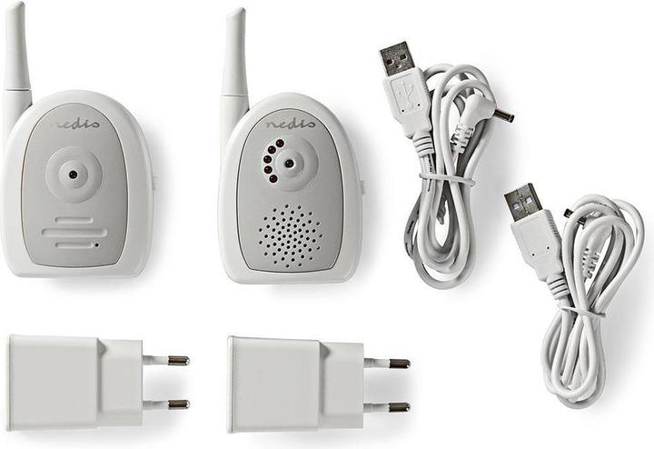 Produktbild Nedis Audio-Baby-Monitor | FHSS (Frequency-Hopping Spread Spectrum) | Reichweite: 300 m | Batteriebe (Babyphone Audio, 300 m)