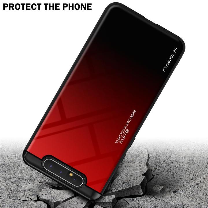 Produktbild Cadorabo TPU 2 Farben Glas Cover (Samsung Galaxy A80)
