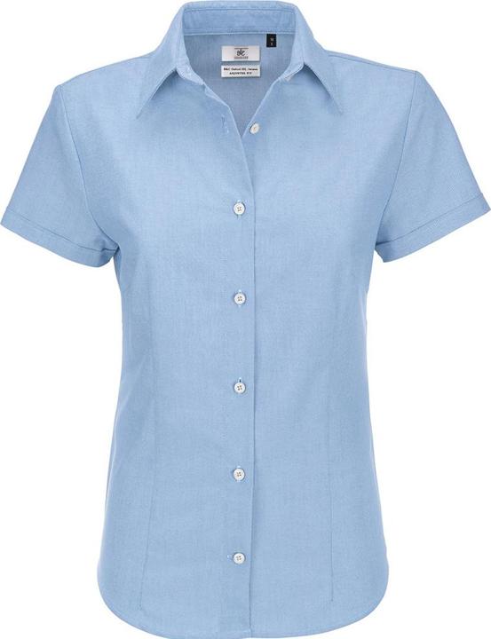 B&C Oxford Bluse kurzarm (5XL)