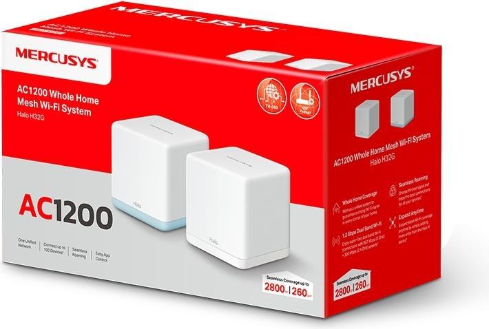 Image du produit Mercusys Routeur WL Halo H1200G Home Mesh WiFi System 2-Pack