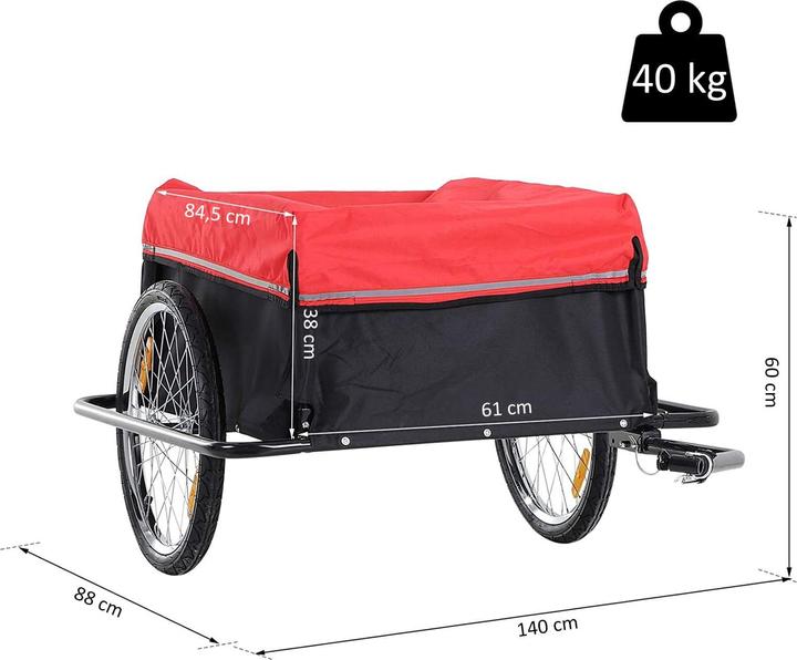 Produktbild Homcom Fahrradanhänger