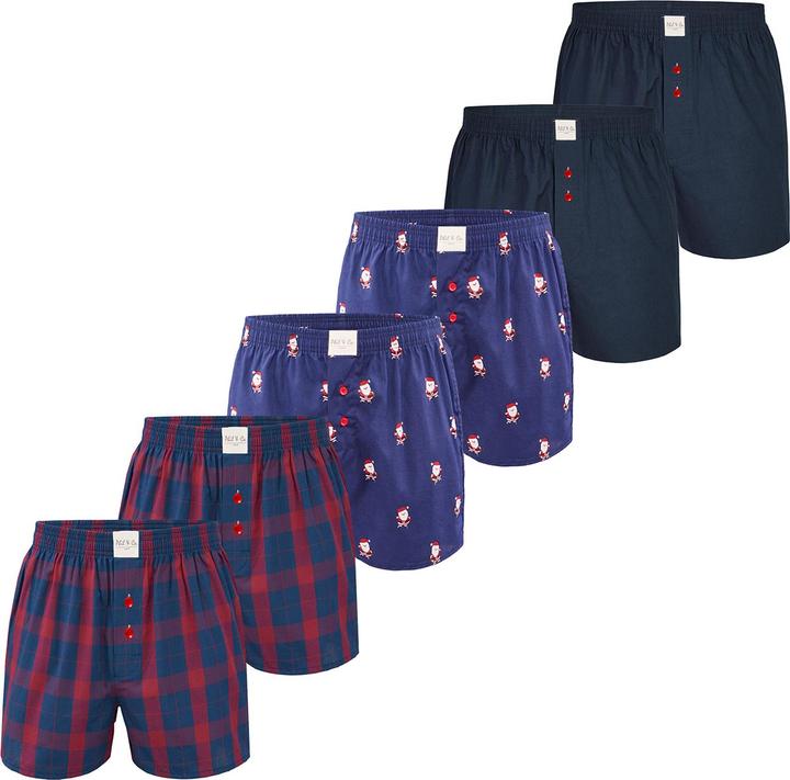 Actual product image Phil & Co. Berlin Boxer Chrstimas Boxer 6 Pack (XXL, pack of 6)