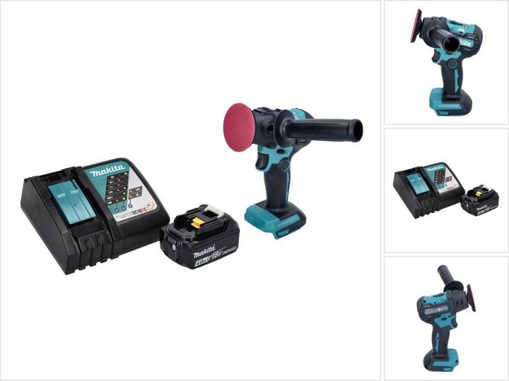 Immagine prodotto Makita DPV 300 RM1 Smerigliatrice lucidatrice a batteria 18 V 50 / 80 mm Brushless + 1x batteria 4.0 Ah + (Levigatrici rotorbitali)
