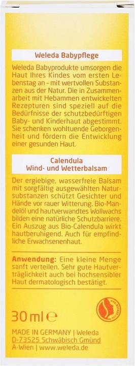 Actual product image Weleda Calendula Wind & Weather Balm