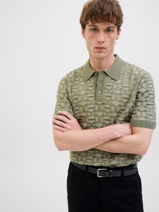 Produktbild Jack & Jones Jprkalvin Knit Polo Ss Styd Ss25 (XL)