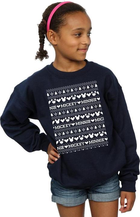 Immagine prodotto Disney Mickey And Minnie Christmas Fair Isle Felpa Ragazze (128)