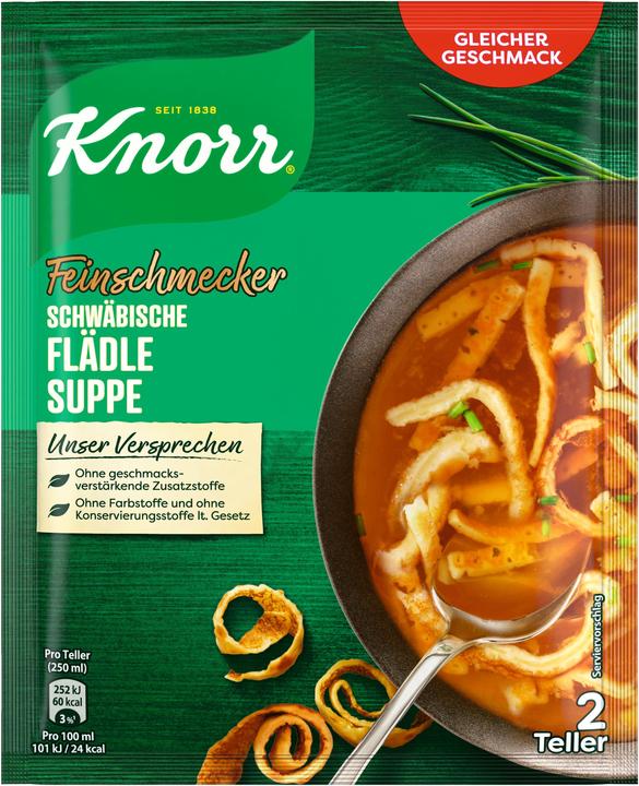 Produktbild Knorr Feinschmecker Schwäbische Flädle Suppe ergibt 500 ml (500 ml)