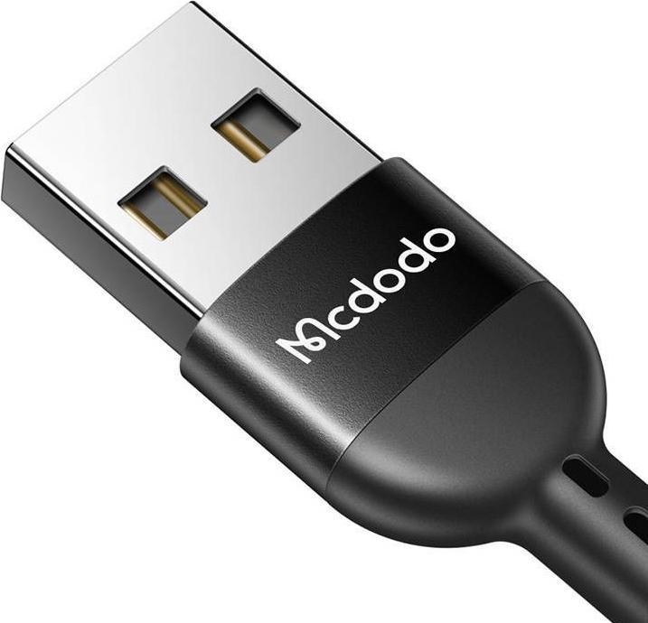 Actual product image Mcdodo USB Spring Cable to USB-C Omega CA-6420 1.8m (Black) (1.80 m, USB 3.0)
