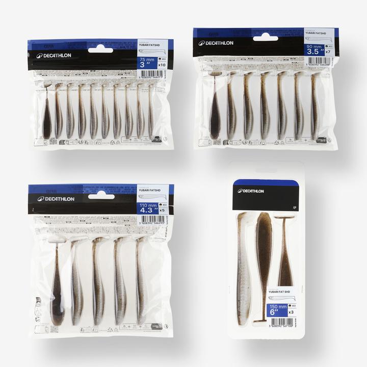 Immagine prodotto Caperlan Gummiköder Yubari Fatshad mit Lockstoff Kaulbarsch (7.50 cm)
