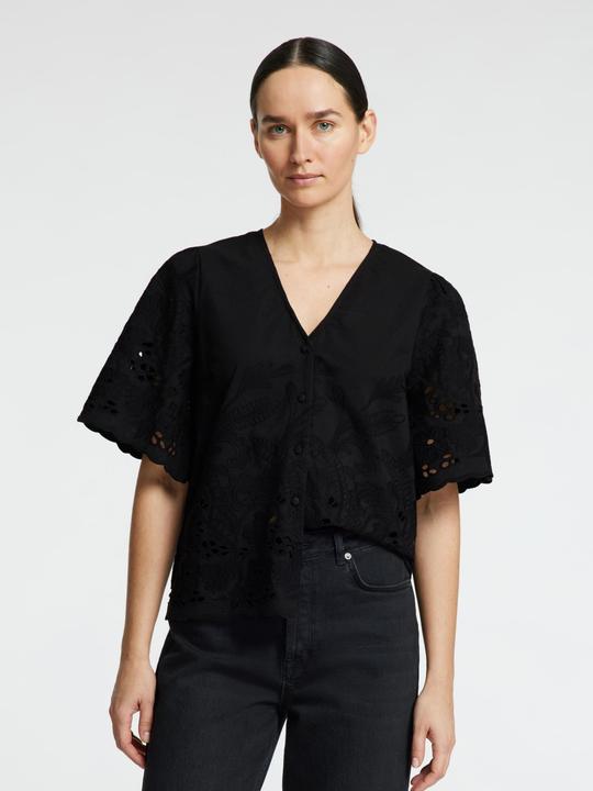 Produktbild Selected Femme Slfdahlia Ss Broderi Shirt Noos (42)