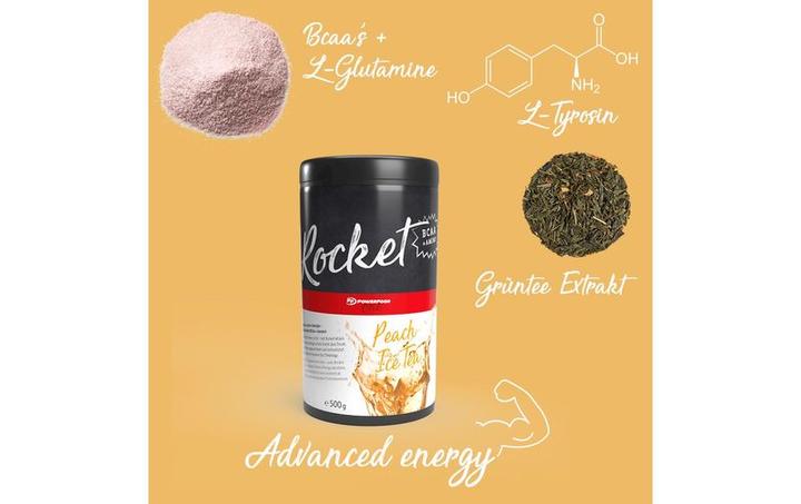 Immagine prodotto PowerFood One One Rocket BCAA (Pesca al tè freddo, 1 x)