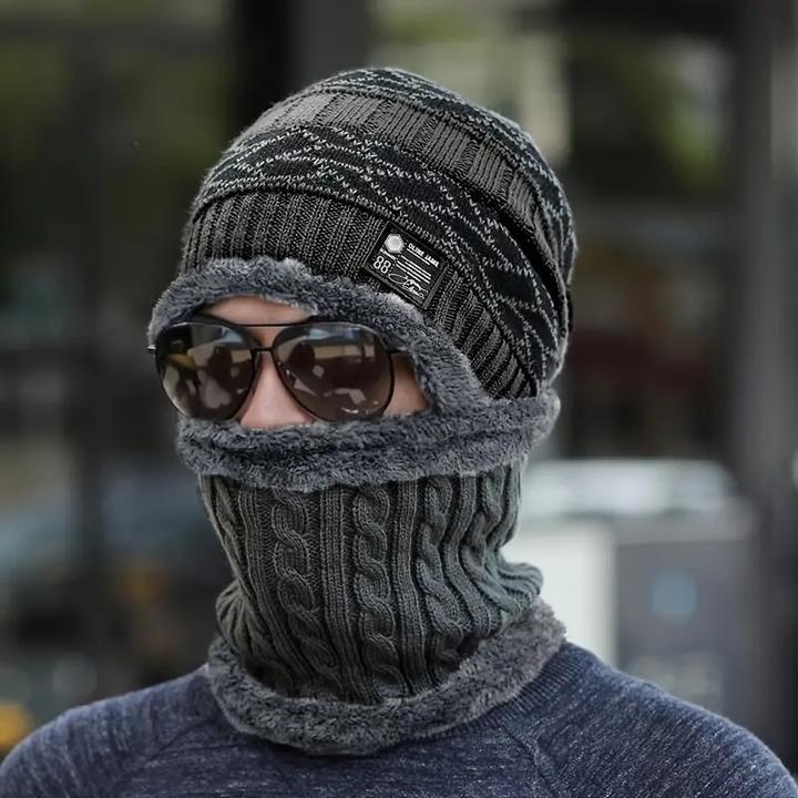 Produktbild Swissdetector Winter-Strickmütze Multifunktional - Schwarz
