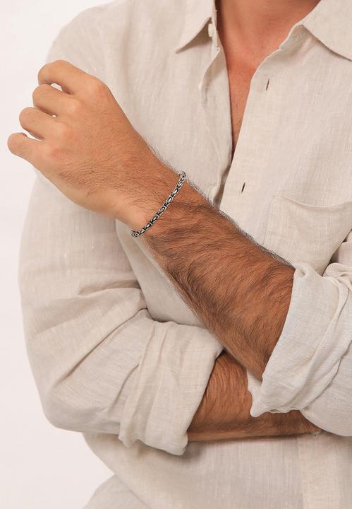 Produktbild Kuzzoi Armband Königskette Basic 925 Silber (23 cm, 925er Sterling Silber)