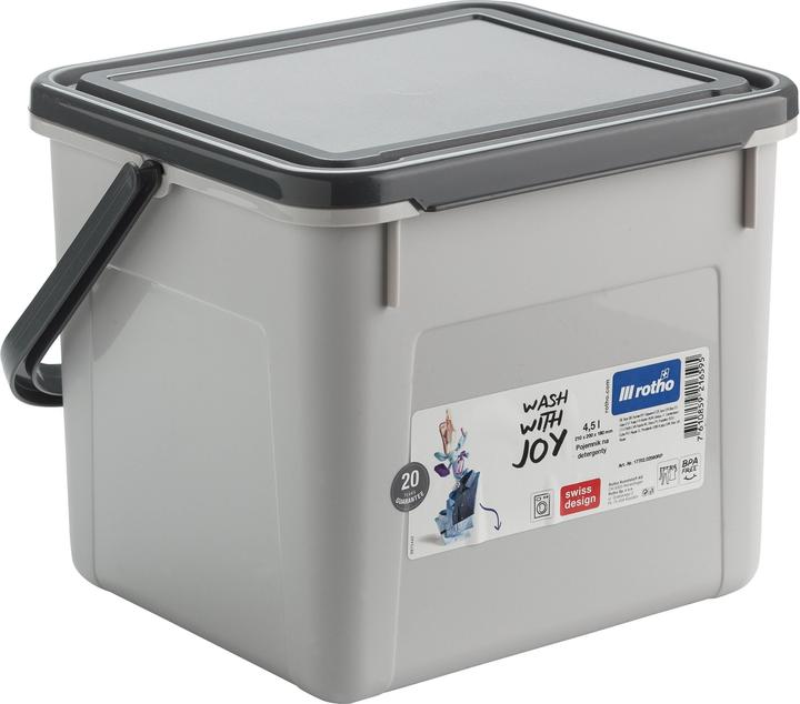 Produktbild Rotho Waschpulverbehälter 4,5 L Anthrazit (4.50 l)