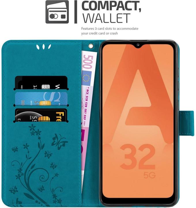 Actual product image Cadorabo Flower Book cover (Samsung Galaxy A32 5G)