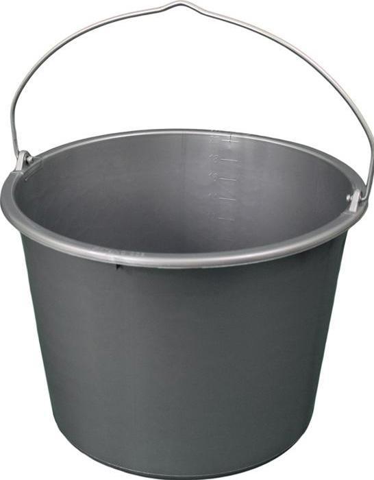 Produktbild HP Autozubehör Baueimer Gripline-D 20 l Knopfbügel grau (20 l)