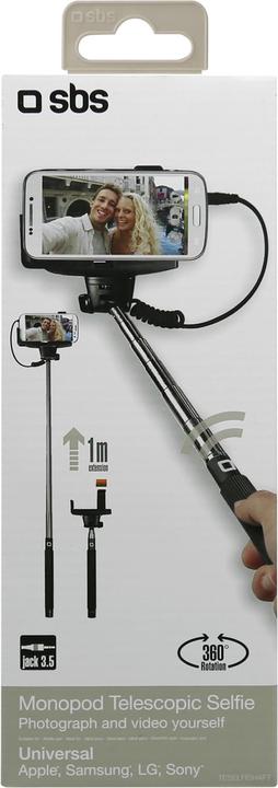 Produktbild SBS Selfie-Stange mit 3,5 mm Klinkenstecker