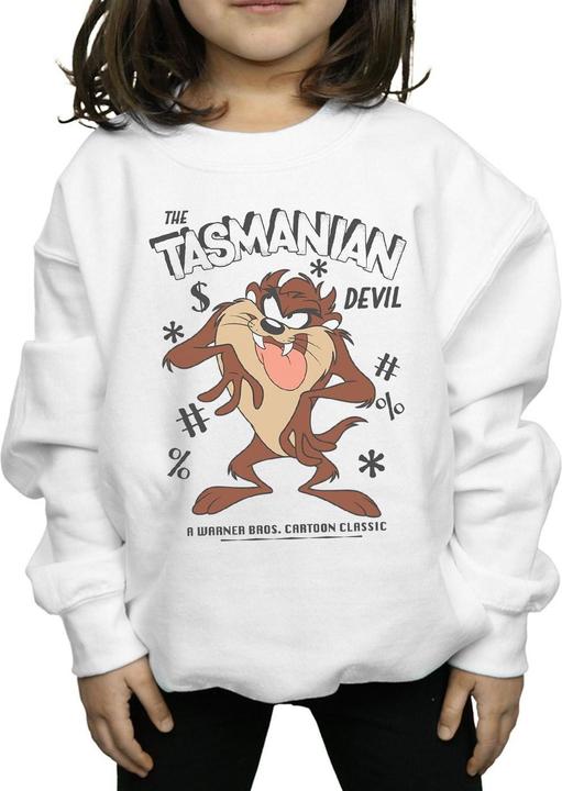 Immagine prodotto Looney Tunes Vintage Tasmanian Devil Felpa Ragazze (152, 158)