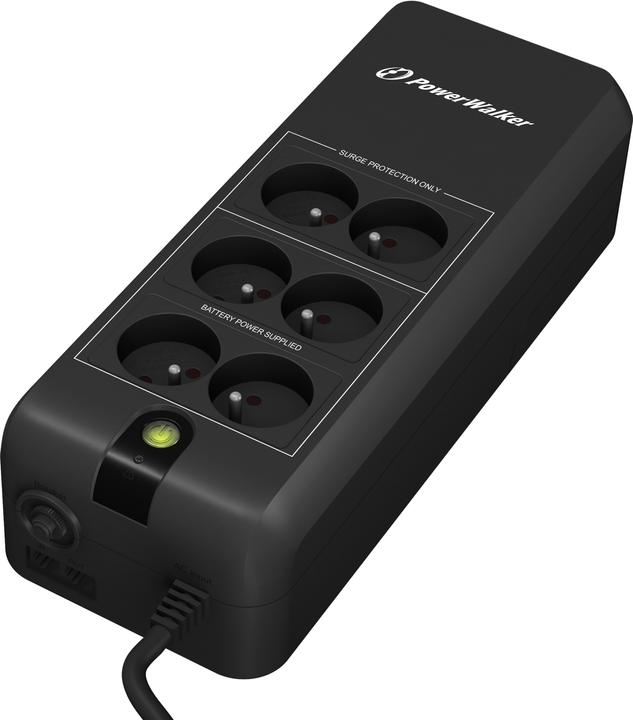 Immagine prodotto Powerwalker VFD 600 APFC FR Gruppo di continuità (UPS) 600 VA 6 uscite AC Standby (Offline) (600 VA, 300 W, Standby UPS)