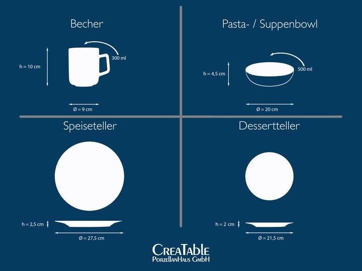 Actual product image CreaTable Stella (16 Piece)