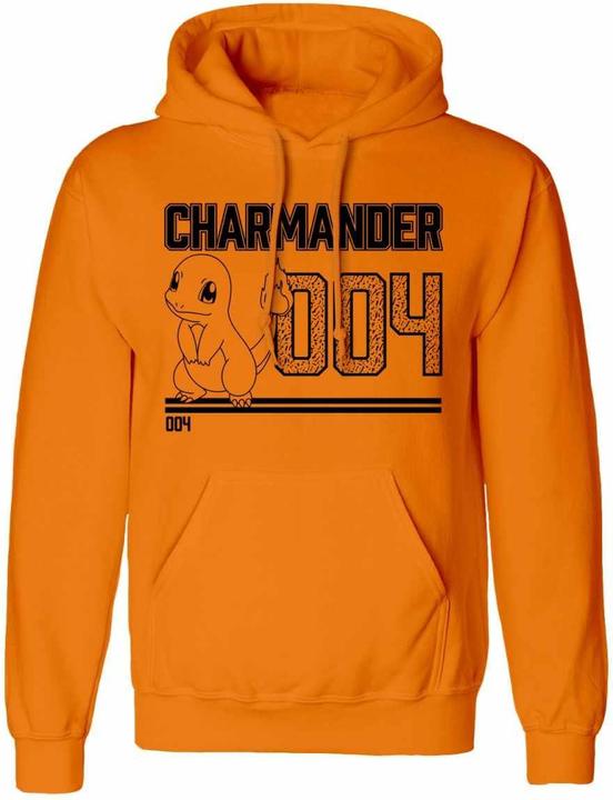 Immagine prodotto Pokémon Felpa con Cappuccio Charmander Disegno a Tratto Adulto Unisex (M)