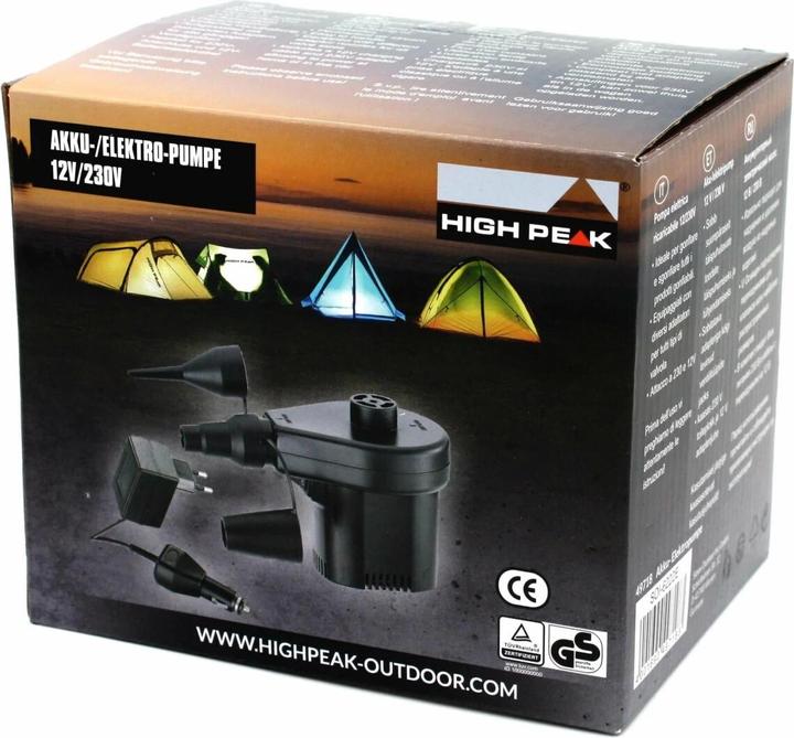 Image du produit High Peak Pompe électrique à batterie 12/230 volts