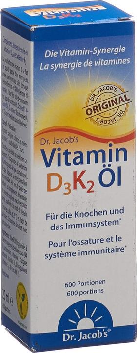 Image du produit Dr. Jacob's Vitamine D3 K2 (1 pièce(s), Gouttes, 61 g)