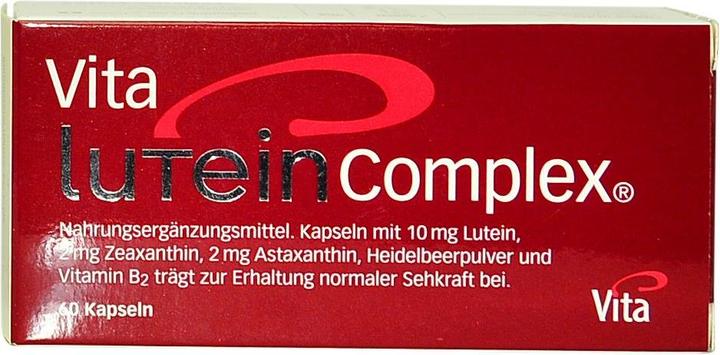 Immagine prodotto Vita Lutein Complex mit Lutein  Astaxanthin  Heidelbeerpulver (60 Pezzo/i, Polvere, Pillole, 174 g)